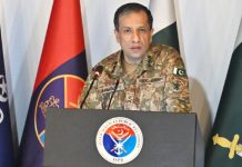 راولپنڈی (ٹی این ایس) رواں سال خوارج سمیت 925 دہشتگردوں کو واصل جہنم کیا گیا، ڈی جی آئی ایس پی آر