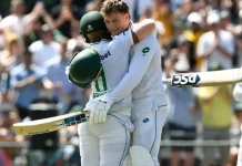 ڈربن (ٹی این ایس) کیپ ٹا ئو ن ٹیسٹ: پہلی اننگ میں جنوبی افریقا 615 پر آ ئو ٹ، پاکستان نے3 وکٹ پر 64 رنز بنالیے