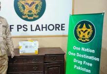 اسلام آباد (ٹی این ایس) اے این ایف کا تعلیمی اداروں اور ملک کے مختلف شہروں میں منشیات اسمگلنگ کے خلاف کریک ڈاؤن۔