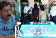 اسلام آباد (ٹی این ایس)(مظہر شاہ )ایس ایچ او تھانہ شمس کالونی محمد یوسف کی ہمراہ ٹیم دبنگ کاروائی