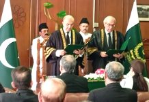 اسلام آباد (ٹی این ایس) جسٹس منصور علی شاہ نے قائمقام چیف جسٹس کا حلف اٹھا لیا