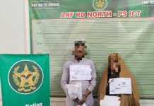 اسلام آباد (ٹی این ایس) اے این ایف کا ملک کے مختلف شہروں میں منشیات اسمگلنگ کے خلاف کریک ڈاؤن