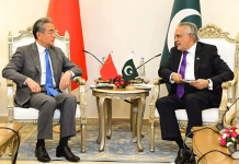 اسلام آباد (ٹی این ایس) پاک چین دوستی دونوں ممالک کی خوشحالی کیلئے ناگزیر ہے: وزرائے خارجہ کا اتفاق