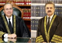 اسلام آباد (ٹی این ایس) جسٹس منصورکا چیف جسٹس کو خط ، 26ویں ترمیم پر فل کورٹ نہ بنانے سمیت چھ سوالات کے جوابات مانگ لیے