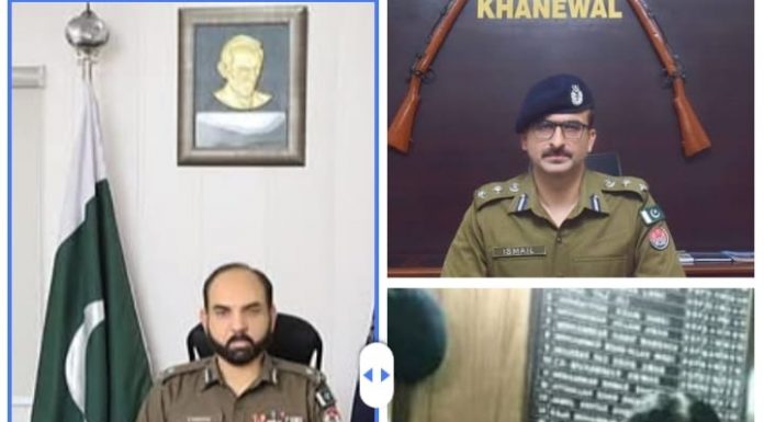 خانیوال (ٹی این ایس) ڈی پی او خانیوال اسماعیل کھاڑک اور ڈی ایس پی خالد جاوید جوئیہ نے ضلع خانیوال میں جرائم کے خاتمے اور نظم و ضبط کے قیام کے لیے غیر متزلزل حکمتِ عملی اپنائی