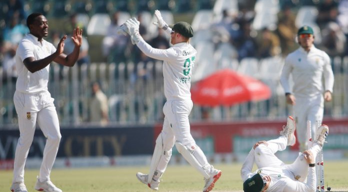 راولپنڈی (ٹی این ایس) پاکستان کی بیٹنگ چلی نہ باؤلنگ، پنڈی ٹیسٹ پروٹیز کے نام، سیریز 1-1 سے برابر