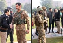 پشاور (ٹی این ایس) ہیڈکوارٹر فرنٹیئر کانسٹیبلری پر دہشت گردوں کے بزدلانہ حملے کو پولیس اور ایف سی کے کمانڈوز نے بھرپور بہادری اور فوری کارروائی کے ذریعے ناکام بنایا۔