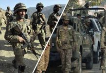 راولپنڈی (ٹی این ایس) سکیورٹی فورسز کا قلات میں آپریشن، فتنہ الہندوستان کے 4دہشتگرد ہلاک