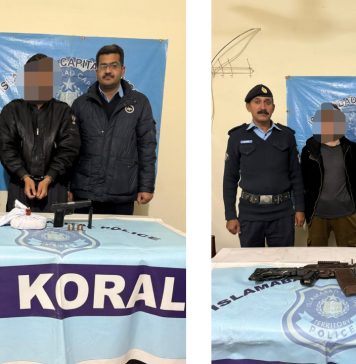 اسلام آباد (ٹی این ایس) شہریوں کے تحفظ کیلئے جرائم پیشہ عناصر کے خلاف مو ثر کریک ڈاون جاری