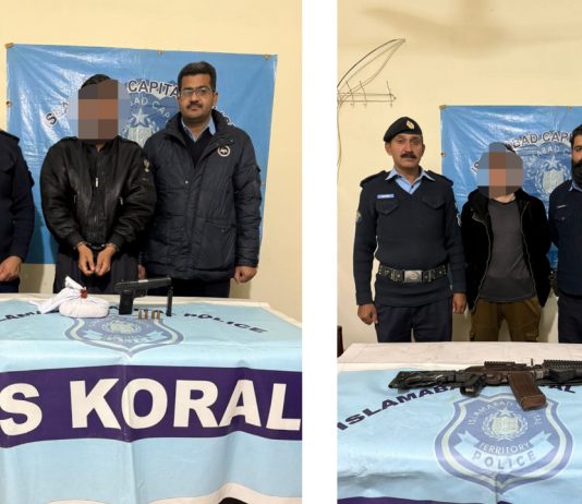 اسلام آباد (ٹی این ایس) شہریوں کے تحفظ کیلئے جرائم پیشہ عناصر کے خلاف مو ثر کریک ڈاون جاری