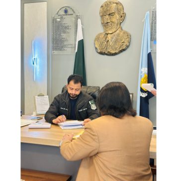 اسلام باد (ٹی این ایس) اوپن ڈور پالیسی/ مسائل کے فوری حل کیلئے ایس ایس پی آپریشنز قاضی علی رضا کی کھلی کچری