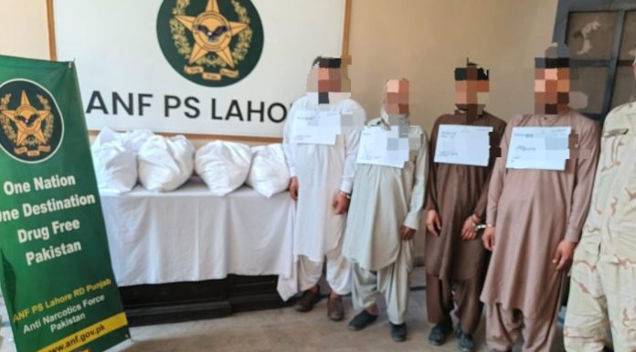 اسلام آباد (ٹی این ایس) اے این ایف کا ملک کے مختلف شہروں میں منشیات اسمگلنگ کے خلاف کریک ڈاؤن