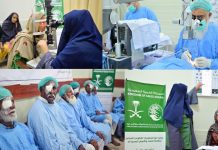 اسلام آباد (ٹی این ایس) بینائی کی بحالی: نور سعودی رضاکارانہ پروگرام 2025 کے تحت کنگ سلمان ریلیف سینٹر نے پاکستان بھر میں 20 مفت آنکھوں کے علاج کے کیمپس مکمل کر لیے