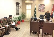 راولپنڈی (ٹی این ایس) ایس ایس پی انویسٹیگیشن ناصر علی خان کی زیر صدارت پولیس لائنز ہیڈ کوارٹر میں میٹنگ