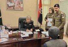 راولپنڈی (ٹی این ایس) ایس ایس پی انوسٹیگیشن ناصر علی خان کی پولیس لائنز ہیڈکوارٹرز میں کھلی کچہری