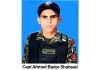 اسلام آباد (ٹی این ایس) پاک فوج کے بہادرآفیسرکیپٹن محمداحمدبدر شہید نےدشمن کاجوانمردی سےمقابلہ کرتےہوئےشہادت کو گلے لگایا