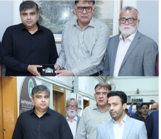 کراچی (ٹی این ایس) ہیلتھ سیکریٹری طاہر حسین سانگی کا جے پی ایم سی کا دورہ