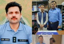 اسلام اباد (ٹی این ایس) ایس ایچ او تھانہ سہالہ عون عباس کی سربراہی میں پولیس ٹیم کا جراٸم پیشہ عناصر کیخلاف کریک ڈاؤن