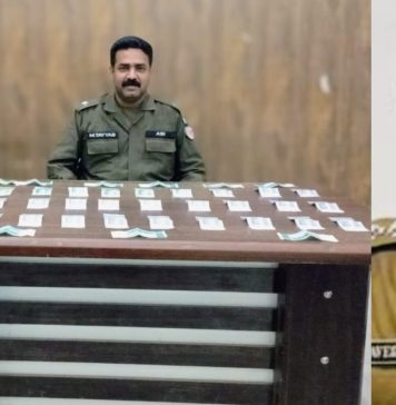 راولپنڈی (ٹی این ایس) ایس ایچ او تھانہ نصیر آباد جاوید سلہریا کا ھمراہ پولیس ٹیم جرائم پیشہ عناصر کیخلاف کریک ڈاؤن جاری