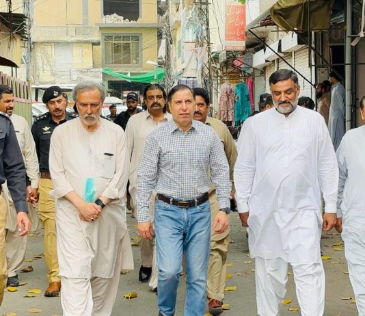 ہری پور (ٹی این ایس) ڈی آئی جی ہزارہ ناصر محمود ستی کا ہری پور کا دورہ، محرم الحرام کے مرکزی جلوس کے روٹ کا جائزہ