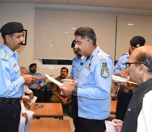 اسلام آباد (ٹی این ایس) پولیس اپنے افسران اور شہریوں کے مساءل کے حل کے لءے پرعزم