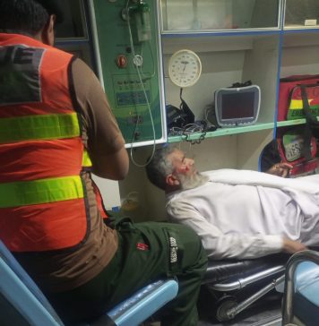 ہری پور (ٹی این ایس) منکرائے پل پر ٹریفک حادثہ، 1 شخص زخمی