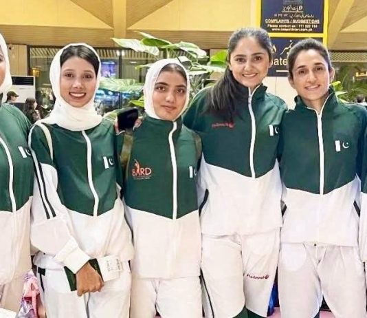 ڈھاکہ (ٹی این ایس) ساؤتھ ایشین کراٹے چیمپئن شپ میں پاکستان کےمیر حمزہ کاسی کا گولڈ میڈل ,….. حافظہ اقرا، رابعہ فاروق اور لائبہ ضیاءکے برونز میڈلز