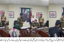 راولپنڈی (ٹی این ایس) ایس پی سکیورٹی اصغر علی گورائیہ کی پولیس لائنز ہیڈکوارٹرز میں کھلی کچہری