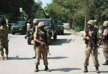 اسلام آباد (ٹی این ایس) سکیورٹی فورسز کا پولیس کے ہمراہ مشترکہ انٹیلی جنس بیسڈ آپریشن