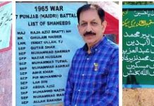 اسلام آباد (ٹی این ایس) نشان حیدر شہداء ریسرچ فورم کے چیف ایگزیکٹو عباس بیگ مرزا نے میجر عزیز بھٹی شہید کے مقام شہادت پر پھول چڑھائے’اور 17 پنجاب کے شہداء کے مزارات پر حاضری دی’ تصاویر: اگلا مورچہ