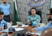 اسلام آباد (ٹی این ایس) ڈی آئی جی علی وسیم کی زیرِ صدارت انسدادِ جرائم کے حوالے سے اہم اجلاس