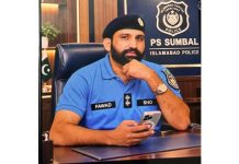 اسلام آباد (ٹی این ایس) کرائم فائٹر کے طور پر شہرت رکھنے والے ایس ایچ او فواد خالد نے تھانہ سنبل میں بطور ایس ایچ او عہدے کا چارج سنبھال لیا