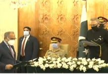 Dr. Abdul Hafeez Shaikh sworn in as Federal Minister