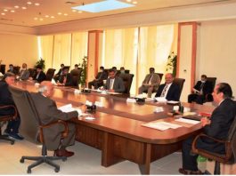A high level meeting of National Accountability Bureau (NAB) presided over by Justice Javed Iqbal, Chairman NAB, held at NAB headquarters
