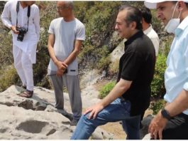 Today chairman CDA inspected firefighting operations going on in Margalla National parks