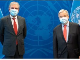 FM presents dossier to UNSG containing details of HR violations in IIOJ&K
