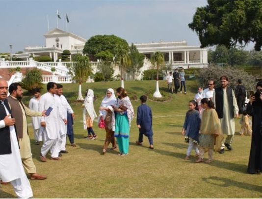 Governor House Peshawar opened for families on Eid-Milad-Un-Nabi (SAWW)
