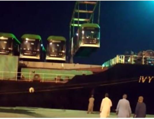 40 buses of Green Line Rapid Bus Service project arrive at Karachi port