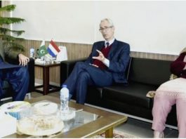 Pakistan-Netherlands excellence center to be inaugurated soon: Dutch Envoy