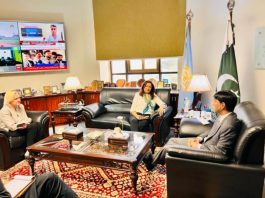 US Under Secretary H.E.Ms.Uzra Zeya Called on National Security Advisor Dr. Moeed Yusuf in Islamabad