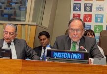 Ahsan Iqbal presents Voluntary National Review of Pakistan at UNECOSOC
