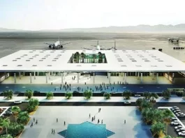 Test flight at Gwadar airport in March