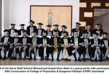 55TH CONVOCATION OF COLLEGE OF PHYSICIANS & SURGEONS PAKISTAN (CPSP) HELD AT ISLAMABAD