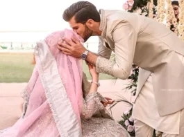 What did Shahid Afridi say to his daughter Ansha after nikah with Shaheen?