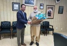 Mr. Khalid Taimur Akram visited the University of Punjab, Lahore and had a meeting with the Vice Chancellor, Prof. Dr. Niaz Ahmad Akhtar (SI)