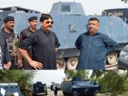 Tangwani (TNS): Tangwani SSP Irfan Ali Samo continued the operation for the fourth day in a raw aria to recover SHO Gul Muhammad Maher and policemen .