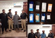 Karachi (TNS): SSP recovered stolen mobile phones from citizens in different areas of Karachi.