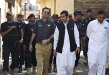 Haripur (TNS) : DPO Haripur along with Deputy Commissioner Haripur 10th of Muharram Haram main procession Mankra and Banda Munir Khan route detailed visit