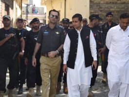 Haripur (TNS) : DPO Haripur along with Deputy Commissioner Haripur 10th of Muharram Haram main procession Mankra and Banda Munir Khan route detailed visit