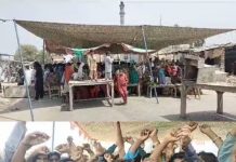 Tangwani (TNS) Protest against Kashmore police.